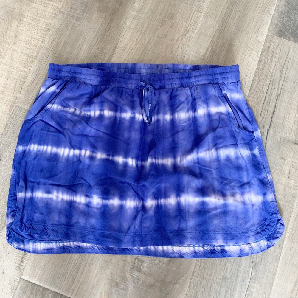 Merona Blue Tie-Dye Skirt